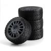Remote Control Car Tire Compatible with Tamiya WRC C3 1/10 RC Car Upgrade Parts Replacement Accessories 4pcs 67mm for Rally Tire with Wheel Rim(Gray) view 1