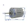 1pc 12V-24V Carbon Brush Motor with 2.3mm Shaft - High-Speed 12500RPM for DIY Tools and Projects view 2