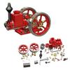 Kooteyybhyy Engine Model Kit, HM-01 Internal Combustion Model 7cc 4 Stroke Horizontal Hit and Miss Engine Kits, Creative STEM Toy Engineering Construction Kit (KIT) view 1