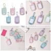 1Inch Card Holder Pendants Acrylic Phone Shape Korean Photocard Protective Sleeve Card Case Student Campus Bag Charm Organizers view 2