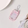 1Inch Card Holder Pendants Acrylic Phone Shape Korean Photocard Protective Sleeve Card Case Student Campus Bag Charm Organizers view 3