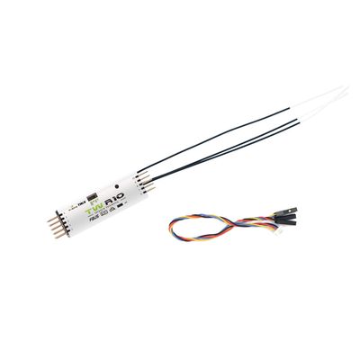 FrSky TW R10 10CH Dual-Band Receiver Triple 2.4GHz Antennas, SBUS/FBUS Support Black-BoxOTA, Redundancy Input for FrSky Twin Series Radios