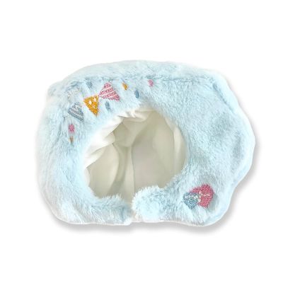 Customizable Pair Sewing Clothes with Can Badge Case Blue (Left) for 3.9 inches (10 cm) Sewing Clothes Kigurumi Accessories Praise Hunting Geek Doll Mascot Kpopdoll Costume