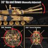 DBshoot 1/24 RC Tank, US M1A2 Army Toys with Sound Effects, Lights and Smoke, 2.4GHz Remote Control Tank for Boys, Infrared Battle Toy with Smoke and Sound Effect Gift for Kids Aged 4+ view 2