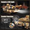 DBshoot 1/24 RC Tank, US M1A2 Army Toys with Sound Effects, Lights and Smoke, 2.4GHz Remote Control Tank for Boys, Infrared Battle Toy with Smoke and Sound Effect Gift for Kids Aged 4+ view 4