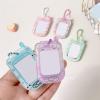 1Inch Card Holder Pendants Acrylic Phone Shape Korean Photocard Protective Sleeve Card Case Student Campus Bag Charm Organizers view 3