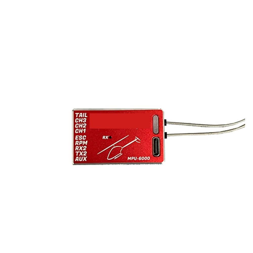 JNICPRHWS Steam FlyDragon RF Gyroscope PRO,Helicopter Rotorflight Flight Controller Equipped with Rescue Function and Built-in Receiver(Red (ICM42688))