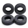 Compatible with Tamiya 1/14 RC Cars Upgrade Part Tractor Truck 4Pcs Rubber All-Terrain Tyres Wheel Tires Thicken Widen 30Mm RC Car Tires Tyre Rims view 2