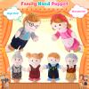 6 Pcs Family Hand Puppets 12 Inch Grandparents, Mom & Dad, Brother & Sister Plush Hand Puppet Toys Role-Play Toy Puppets for Kids Storytelling Imaginative Pretend Play Teaching Preschool(6 Family D) view 3