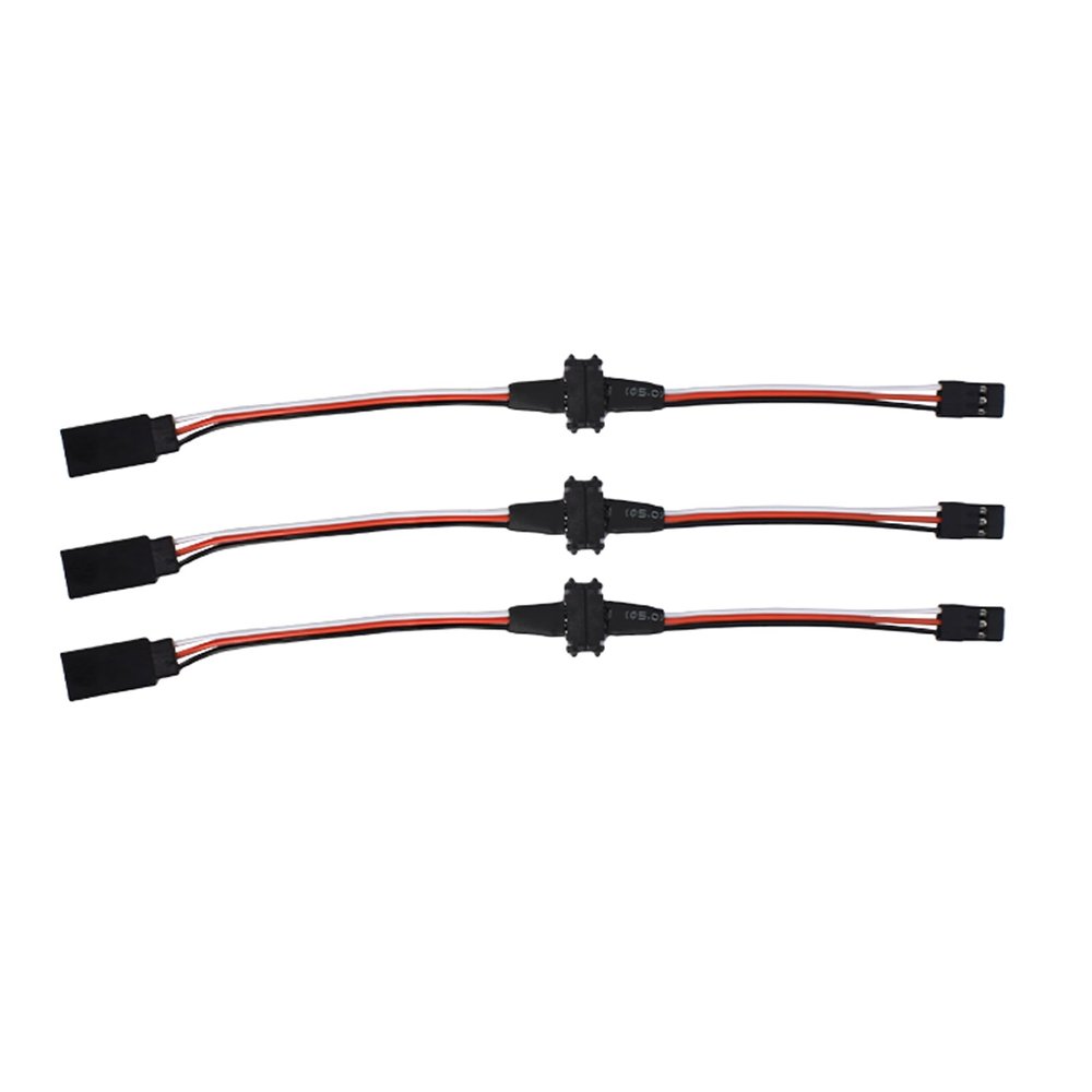 9imod 3-pin JR Plug Magnetic Snap-on Servo Extension Cable Wire Cord Female to Male RC Servo Extension Cord Wire Connectors for RC Models, Cars, Planes, Drones, DIY Projects (36CM*3 Pairs)