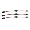 9imod 3-pin JR Plug Magnetic Snap-on Servo Extension Cable Wire Cord Female to Male RC Servo Extension Cord Wire Connectors for RC Models, Cars, Planes, Drones, DIY Projects (36CM*3 Pairs) view 1
