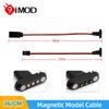 9imod 3-pin JR Plug Magnetic Snap-on Servo Extension Cable Wire Cord Female to Male RC Servo Extension Cord Wire Connectors for RC Models, Cars, Planes, Drones, DIY Projects (36CM*3 Pairs) view 2