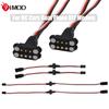9imod 3-pin JR Plug Magnetic Snap-on Servo Extension Cable Wire Cord Female to Male RC Servo Extension Cord Wire Connectors for RC Models, Cars, Planes, Drones, DIY Projects (36CM*3 Pairs) view 4