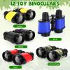 Foilswirl 12 Set Binocular Compass Magnifying Glass Set Christmas Birthday Gift Small Telescope Binocular with Whistle Bag for Outdoor Exploring Stocking Stuffer(Cute Color,Funny) view 3