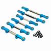tctrbvv RC Car Parts for MJX 7303 1/7 P73200 P73240 Metal Adjustment Rod Set Remote Control Car Parts and Accessories Upgrade Replacement and Use(Blue) view 1