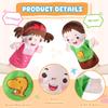 6 Pcs Family Hand Puppets 10 Inch Grandparents, Mom & Dad, Brother & Sister Plush Hand Puppet Toys Role-Play Toy Puppets for Kids Storytelling Imaginative Pretend Play Teaching Preschool(6 Family C) view 4
