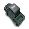 1/10 RC Land Rover Defender Pickup Hard Body Shell Kit-313mm Wheelbase Pickup Body for Axial SCX10 90046 TRX4 CC01 Capra RC Crawler Car (Army Green) view 4