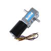 Treayes 12v 24v Brushless Dc Gear Bldc Motor Reducer Engine 5840-3650 Double Shaft 6-Wire with Brakes Adjustable Speed Cw CCW view 1