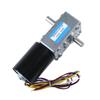 Treayes 12v 24v Brushless Dc Gear Bldc Motor Reducer Engine 5840-3650 Double Shaft 6-Wire with Brakes Adjustable Speed Cw CCW view 2