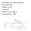 Treayes 12v 24v Brushless Dc Gear Bldc Motor Reducer Engine 5840-3650 Double Shaft 6-Wire with Brakes Adjustable Speed Cw CCW view 4