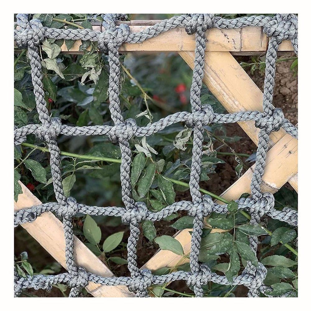 Outdoor Climbing Net for Kids and Adult, Climbing Nets for Swing Set, Heavy Duty Rope Outdoor Cargo Webbing Net(8mm-10cm,1X3m/3.3X9.8ft)