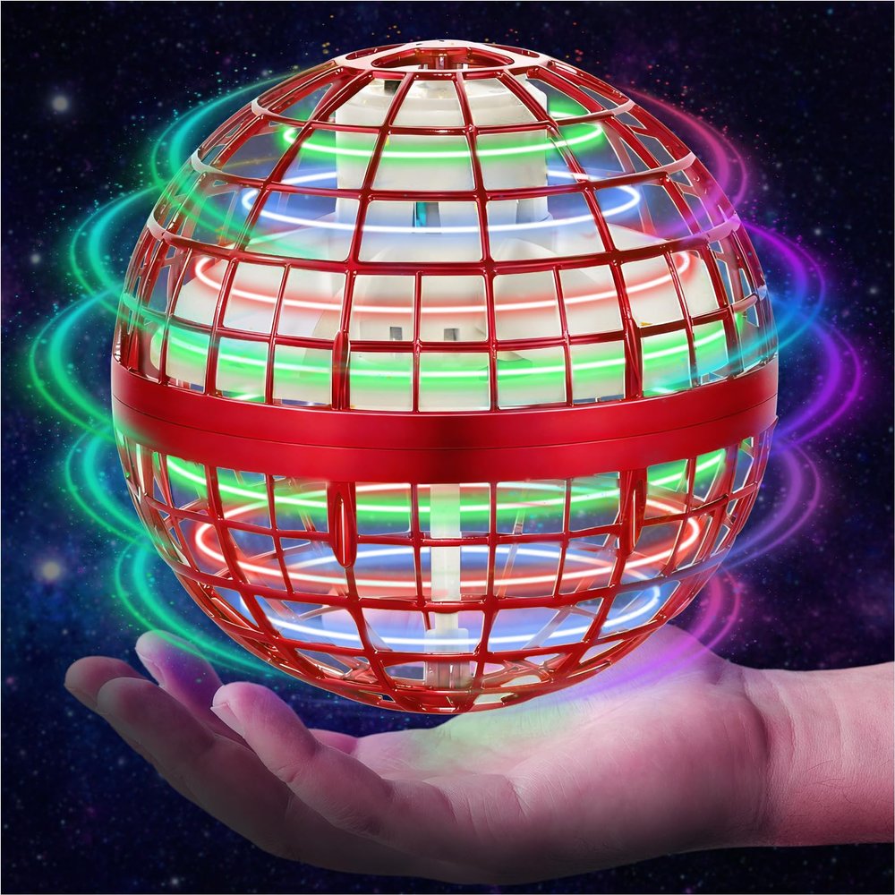 OFUN Flying Orb Ball Toys 2025 - Hover Ball Cosmic Globe Boomerang, Hand Controlled Drone Orbit, Cool Spinning Outdoor Toys Gifts for 6 7 8 9 10+ Year Old Boys Girls Teens Adults