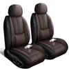 SOUIPA Car Seat Covers 2 Seats Fit for Mitsubishi Montero 1999-2005,Waterproof Leather Seat Covers,Airbag Compatible,Car Seat Protectors Interior Sets(Front Set,Black&Brown) view 1