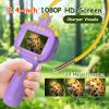 Borescope Snake Camera with Light for Kids, Photo and Video Mini Unicorns Endoscope, Stem Toys for Kids 4-10, Educational Birthday Gifts for Girls Boys, Best Science Gifts for Hiking Camping (Purple) view 2
