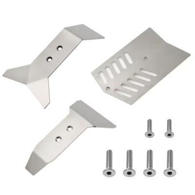 QTUONVD for Arrma for Nero 6S for Big for Rock AR106017 1/8 Stainless Steel for Chassis RC for Racing Car Armor RC Car Upgrades Parts Accessories RC Upgrade Parts
