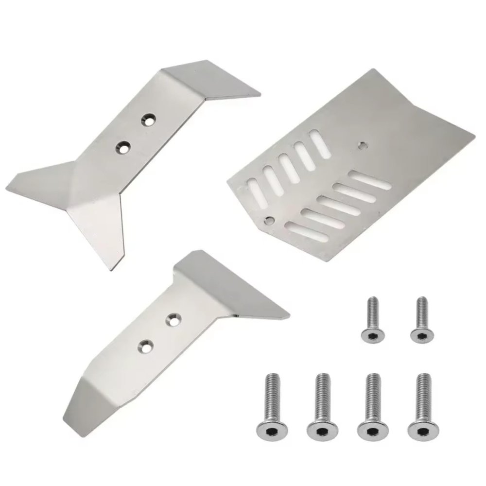QTUONVD for Arrma for Nero 6S for Big for Rock AR106017 1/8 Stainless Steel for Chassis RC for Racing Car Armor RC Car Upgrades Parts Accessories RC Upgrade Parts