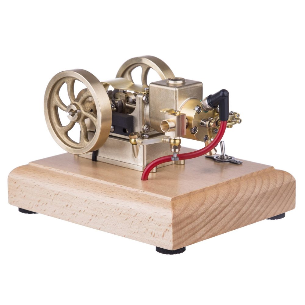 XURUYI Engine Model Kits, Metal Adjustable Speed Micro Horizontal Water-Cooled Gasoline Engine Internal Combustion Engine Model, Physics Science Engine Kit