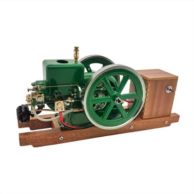 Goekhyrani Engine Model Kit That Runs,Z01 Metal 4-Stroke Engine, Vintage Mechanical Decor with Wood Stand, Ideal for Men & Hobbyists