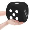 Shappy 7.9 Inches Foam Dice Fun Filled Large Educational Toy Kawaii Giant Dice Jumbo Decorative EVA Foam Big Square Building Blocks for Board Game Learning Sessions(1 Pc,Black) view 1