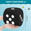 Shappy 7.9 Inches Foam Dice Fun Filled Large Educational Toy Kawaii Giant Dice Jumbo Decorative EVA Foam Big Square Building Blocks for Board Game Learning Sessions(1 Pc,Black) view 2