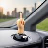 Car Dashboard Solar Powered Mid Finger Shaking Toy Dancing Figure Toy Decorative Toy Figures Playsets, Decorations view 3