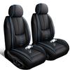 SOUIPA Car Seat Covers 2 Seats Fit for Acura MDX 2001-2024 2025,Waterproof Leather Seat Covers,Airbag Compatible,Car Seat Protectors Interior Sets(Front Set,Black&Blue) view 1