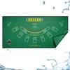 WaLiken 2-in-1 Tabletop Poker Felt 36x72 Texas Holdem Mat and Blackjack Mat Double-Sided Design Poker Felt Table Cover Rectangle-Red (Green) view 3