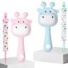 2 Pcs Teething Toys for Baby, Silicone Giraffe Teether Toy for Teething Relief, Baby Chew Toys Sore Gums, Teethers 0-6 Months Gift view 1