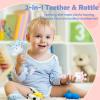 2 Pcs Teething Toys for Baby, Silicone Giraffe Teether Toy for Teething Relief, Baby Chew Toys Sore Gums, Teethers 0-6 Months Gift view 4