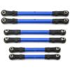 Adjustable Front & Rear Pull Rod Link Tie Rod Steering Rod for Traxxas Hoss/Slash/Rustler 4WD RC Car Upgrade Parts(Blue) view 1