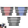Adjustable Front & Rear Pull Rod Link Tie Rod Steering Rod for Traxxas Hoss/Slash/Rustler 4WD RC Car Upgrade Parts(Blue) view 2