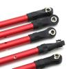 Adjustable Front & Rear Pull Rod Link Tie Rod Steering Rod for Traxxas Hoss/Slash/Rustler 4WD RC Car Upgrade Parts(Red) view 1