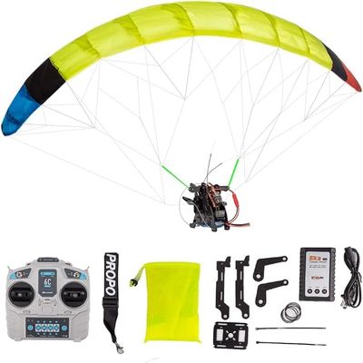 ENGINEDIY 2.4G RC Electric Stunt Mini Paraglider, 100cm Wingspan High-Altitude Stunt Flight RC Airplane Model, Nylon Fabric Paraglider, Colour Random (RTF Version)