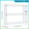 [2 Pack] Clear 3-Tier Display Case for 1:64 Toy Cars  Holds 30 Diecast Vehicles, Wall Mounted or Desktop Organizer Rack for Collectors view 3
