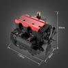 Kooteyybhyy ST-NF2 Engine Model Kit, 7.0cc Mini Inline Double Cylinder Four Stroke Air Cooled DIY Internal Combustion Model, Creative STEM Toy Engineering Construction Kit view 2
