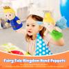 6 Pcs Castle Hand Puppets Fairy Tales Queen & King, Princess & Prince, Elf & Witch Plush Toys Role-Play Toy Puppets for Kids Storytelling Imaginative Pretend Play Teaching Preschool(6 Cartoon) view 4