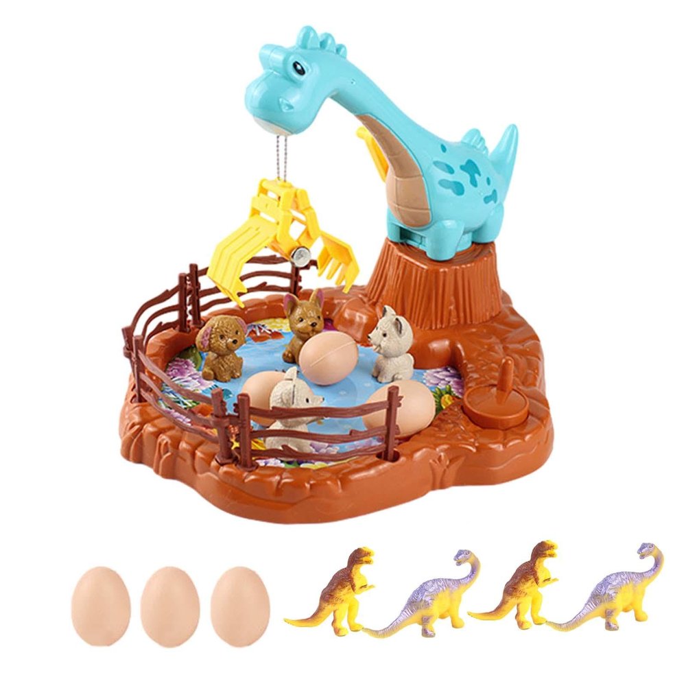 Wmqbjta Kids' Machine, Interactive Mini Crane Game and Prize Toy for Children, and 4 Dinosaur 4 Dog