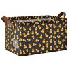 ALAZA Candy Polka Dot Halloween Rectangular Closet Storage Box Storage Bin Basket Storage Cube with Leather Handles Nursery Storage Laundry Hamper 2 Piece view 1