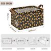 ALAZA Candy Polka Dot Halloween Rectangular Closet Storage Box Storage Bin Basket Storage Cube with Leather Handles Nursery Storage Laundry Hamper 2 Piece view 3