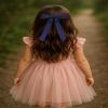 Bownita Girls' Handmade Ballerina Clips, Premium Matte Ribbon, CLIP PARIS Strong Hold Grip (Sweet Nectar) view 2
